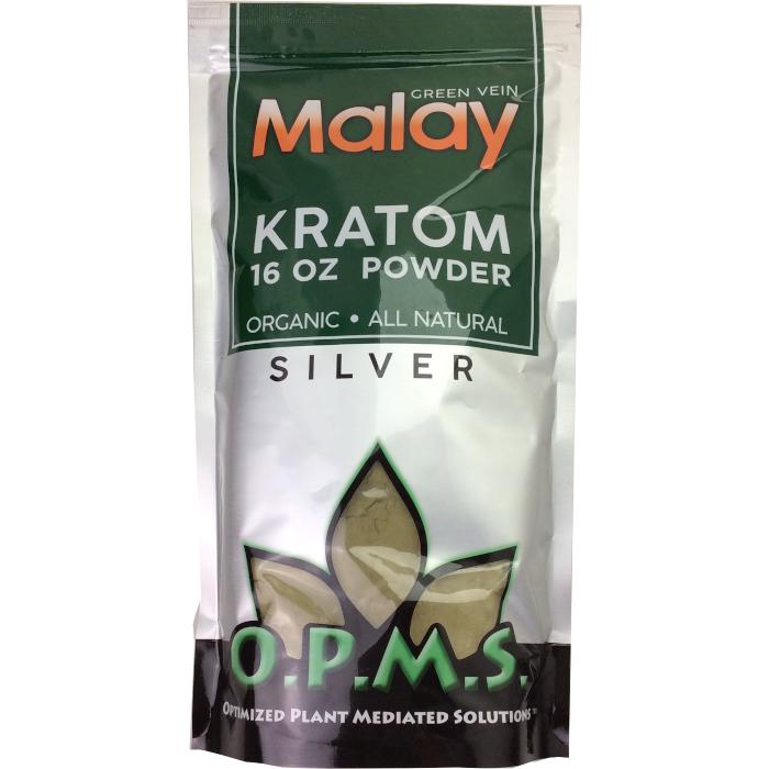 OPMS SILVER KRATOM Powder 16oz