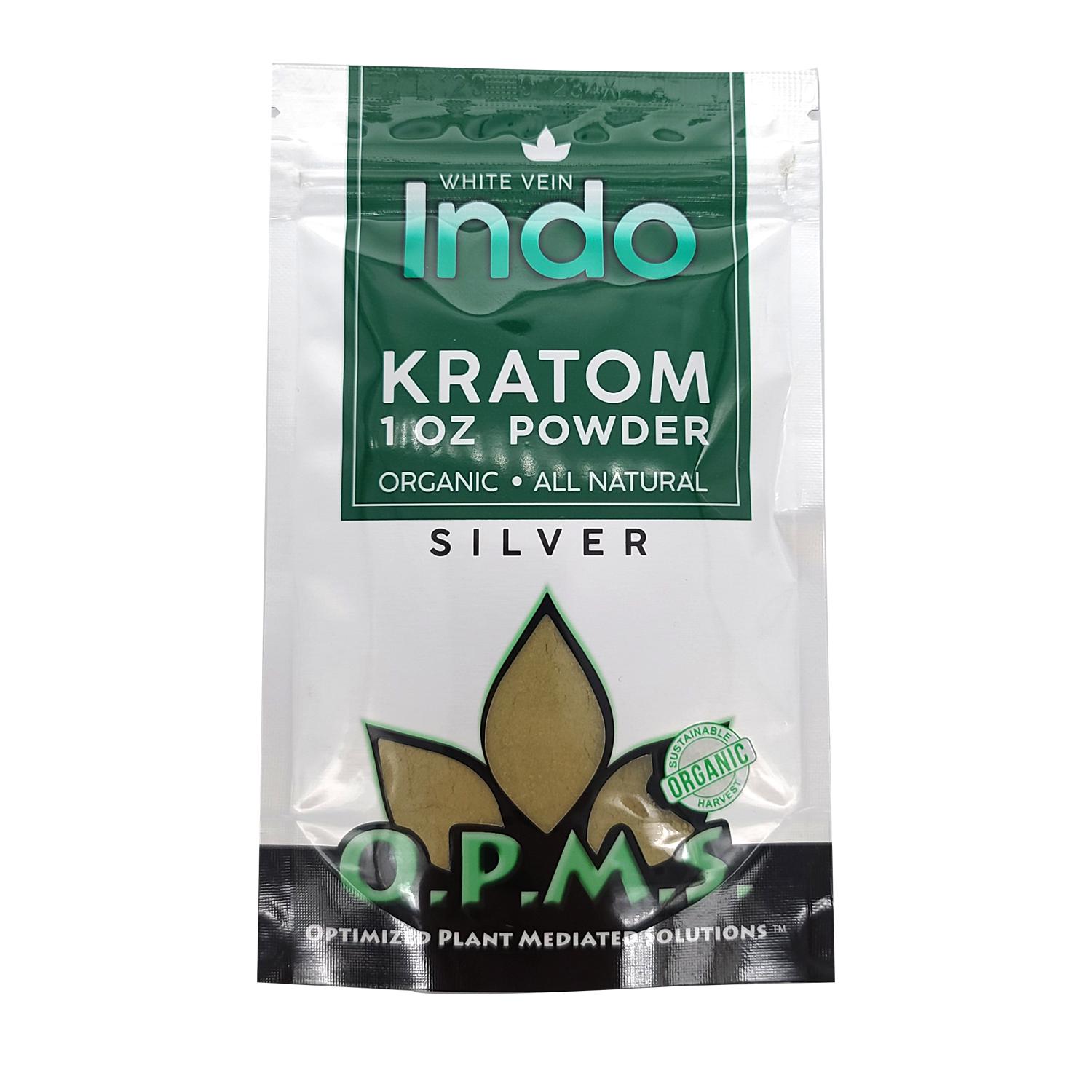 OPMS SILVER KRATOM POWDER 1oz