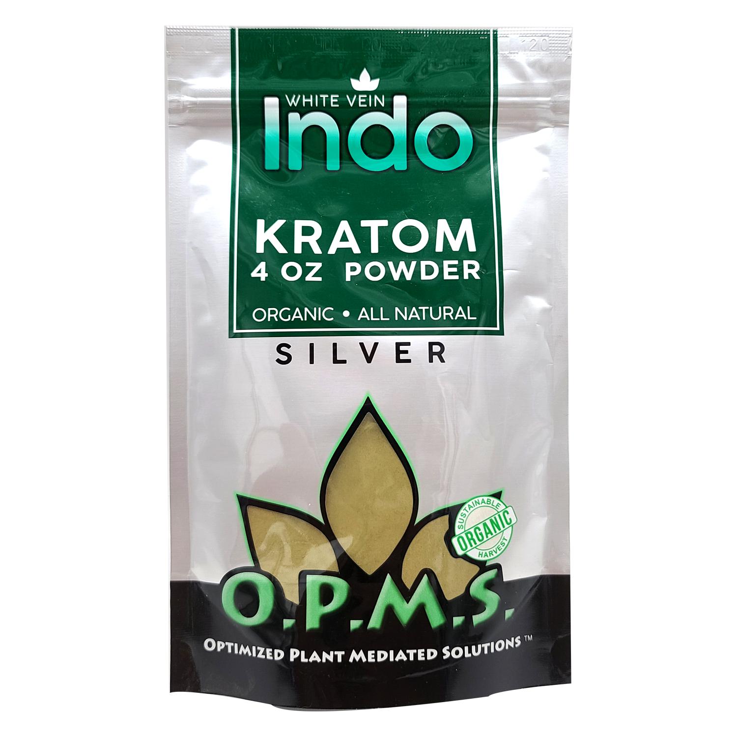 OPMS SILVER KRATOM POWDER 4oz