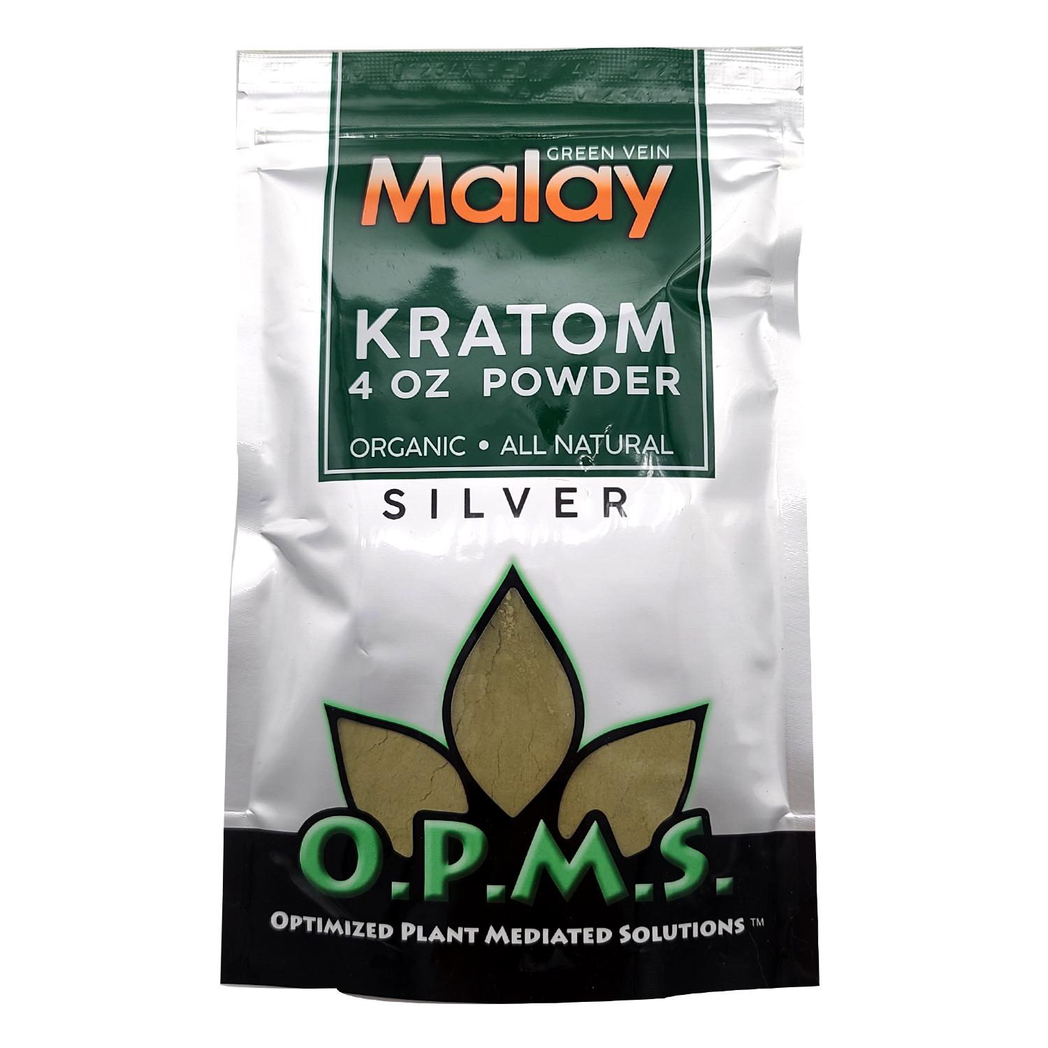 OPMS SILVER KRATOM POWDER 4oz