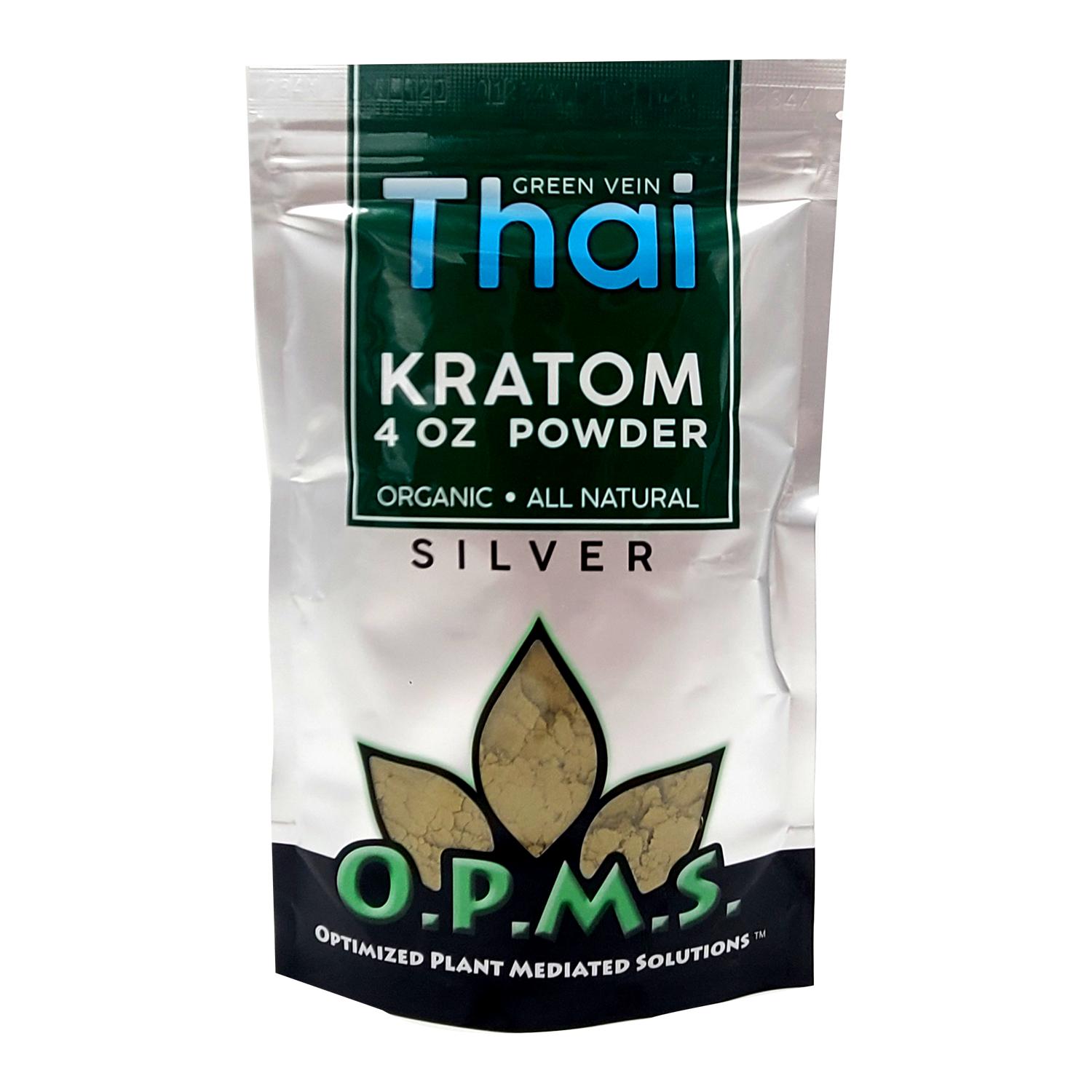 OPMS SILVER KRATOM POWDER 4oz