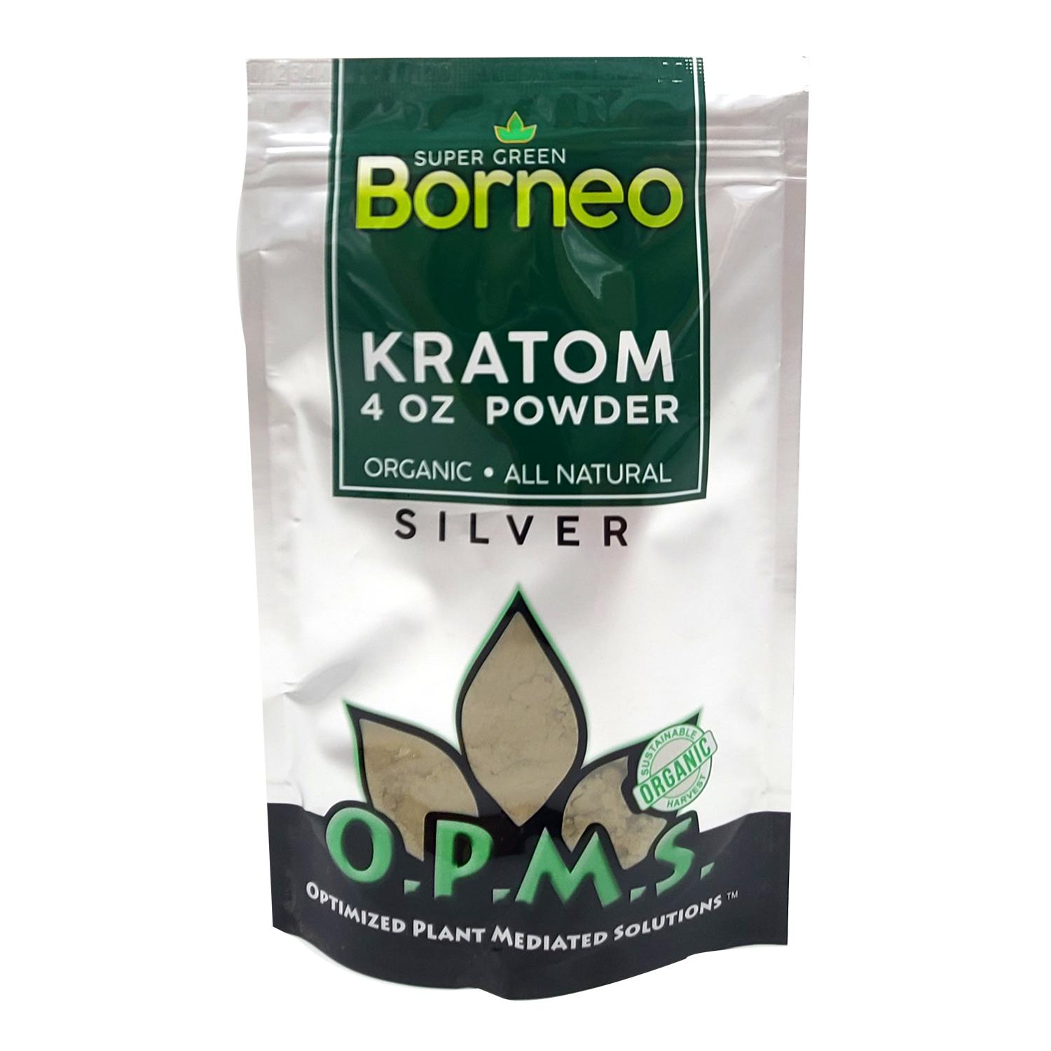 OPMS SILVER KRATOM POWDER 4oz