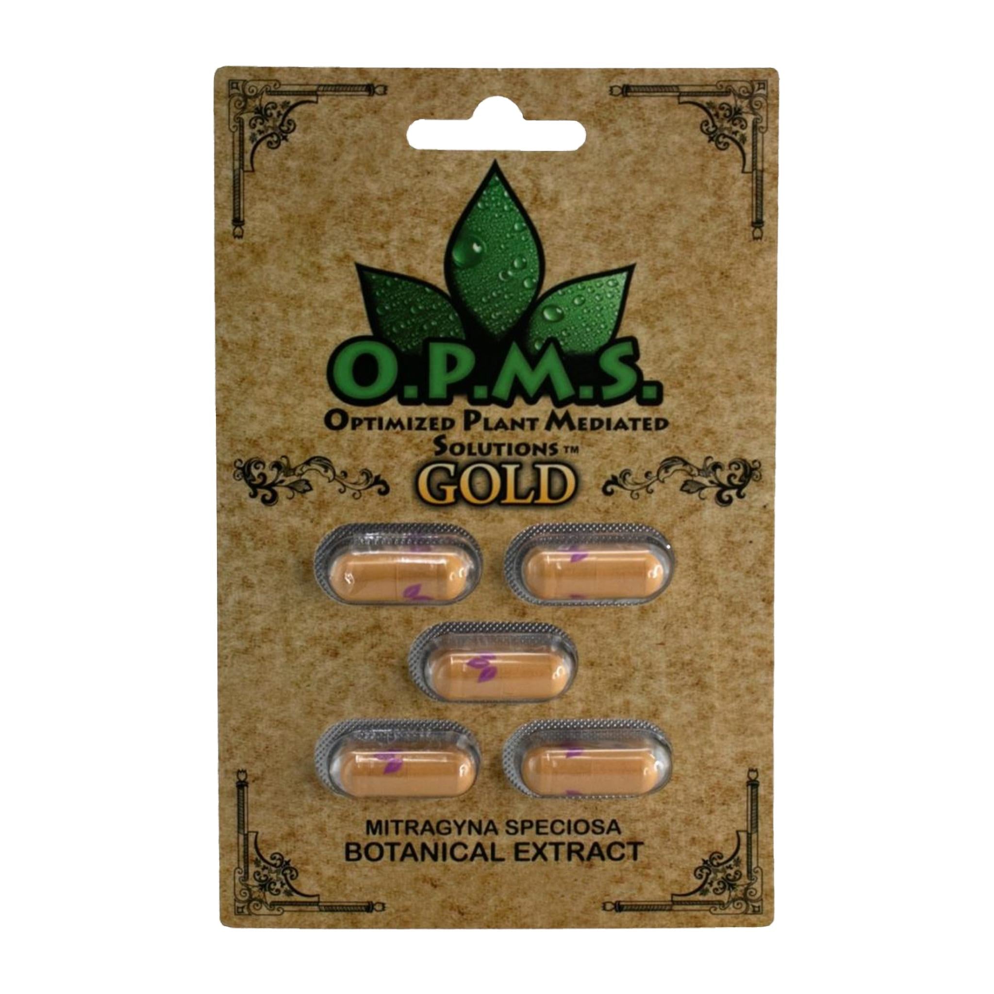 O.P.M.S. Gold Kratom Capsules