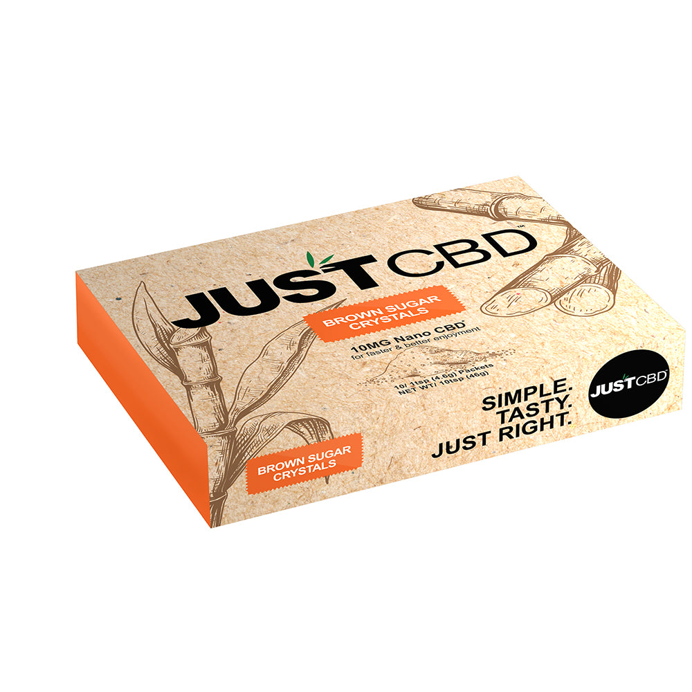 JustCBD BROWN SUGAR CRYSTALS 10PKS/10MG