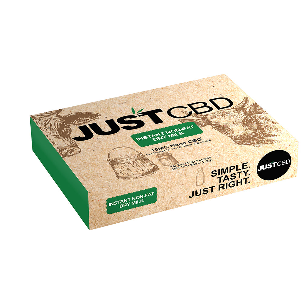 JustCBD INSTANT NON-FAT DRY MILK 10PKS/10MG