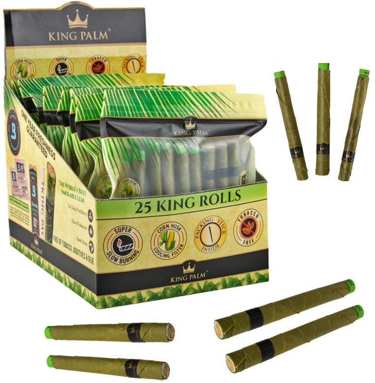 KING PALM KING ROLLS 25PK 8CT