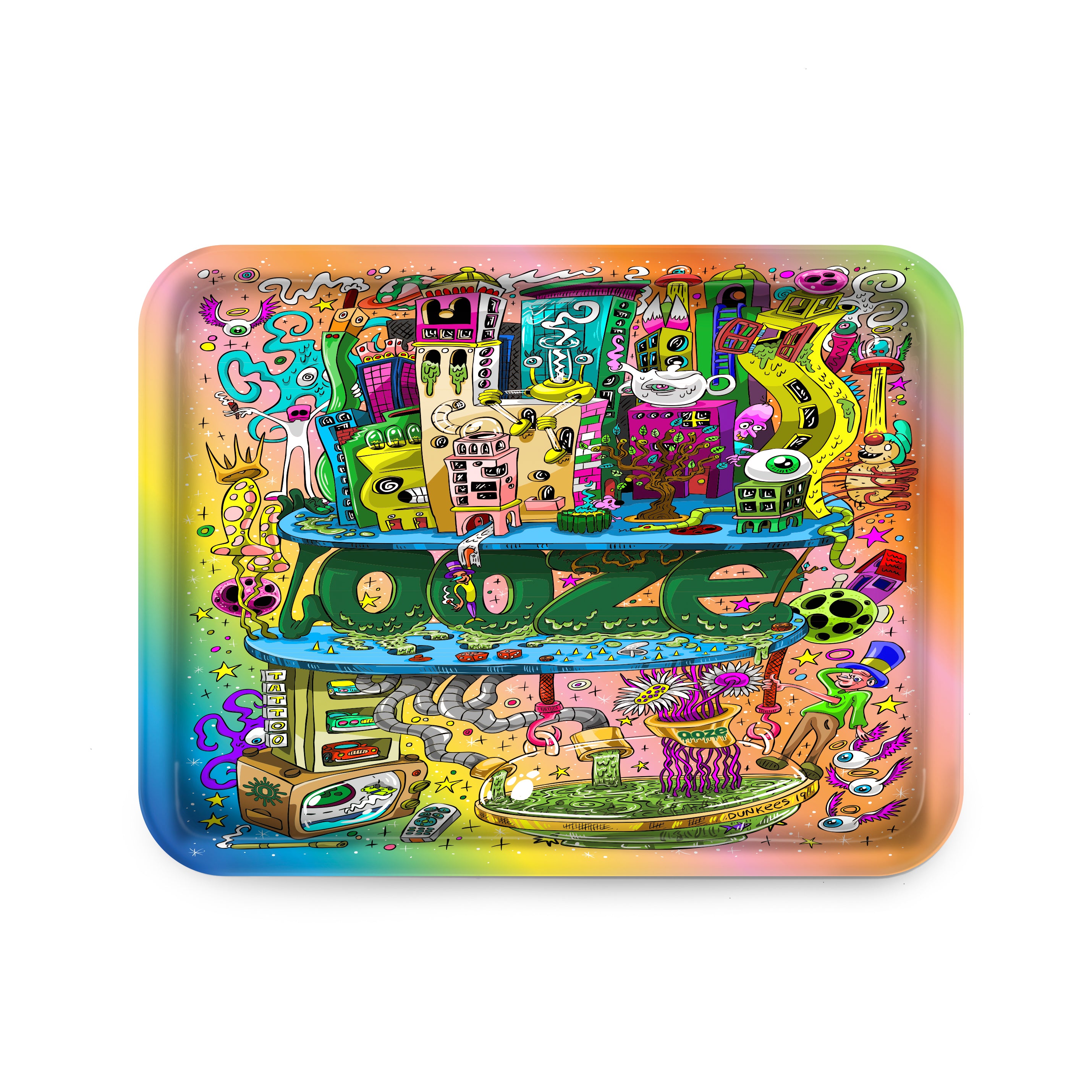 OOZE OOZEVILLE GLASS ROLLING TRAY