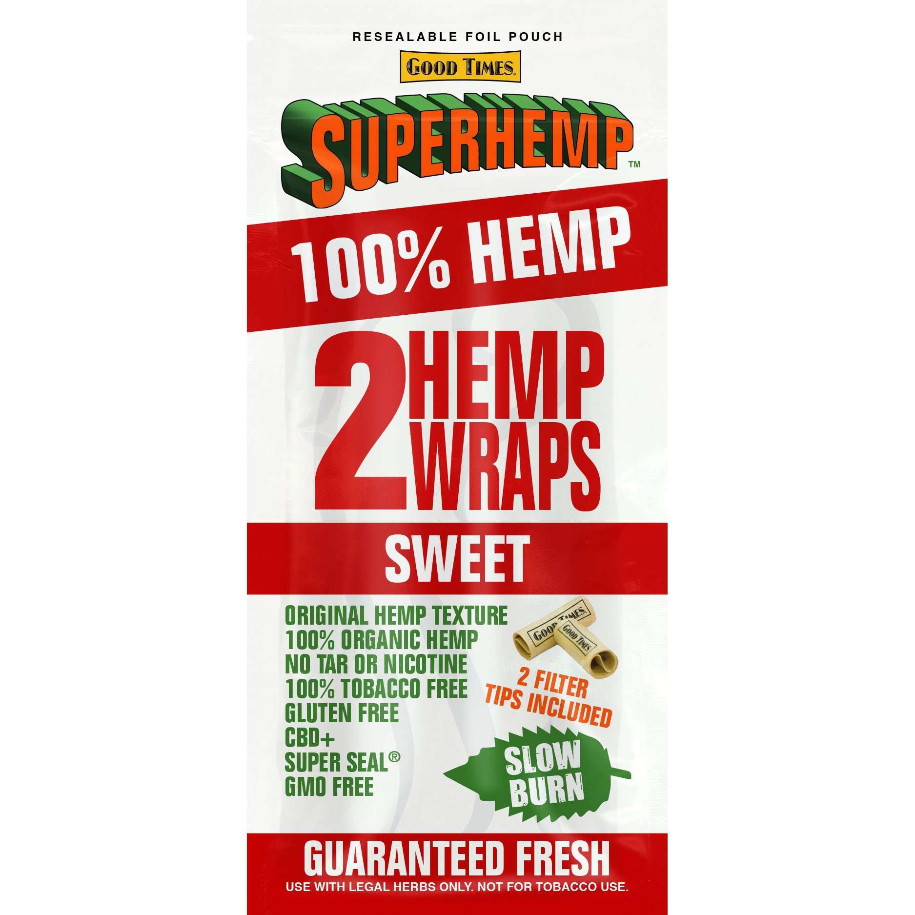 SUPERHEMP WRAP 2CT 25-BOX