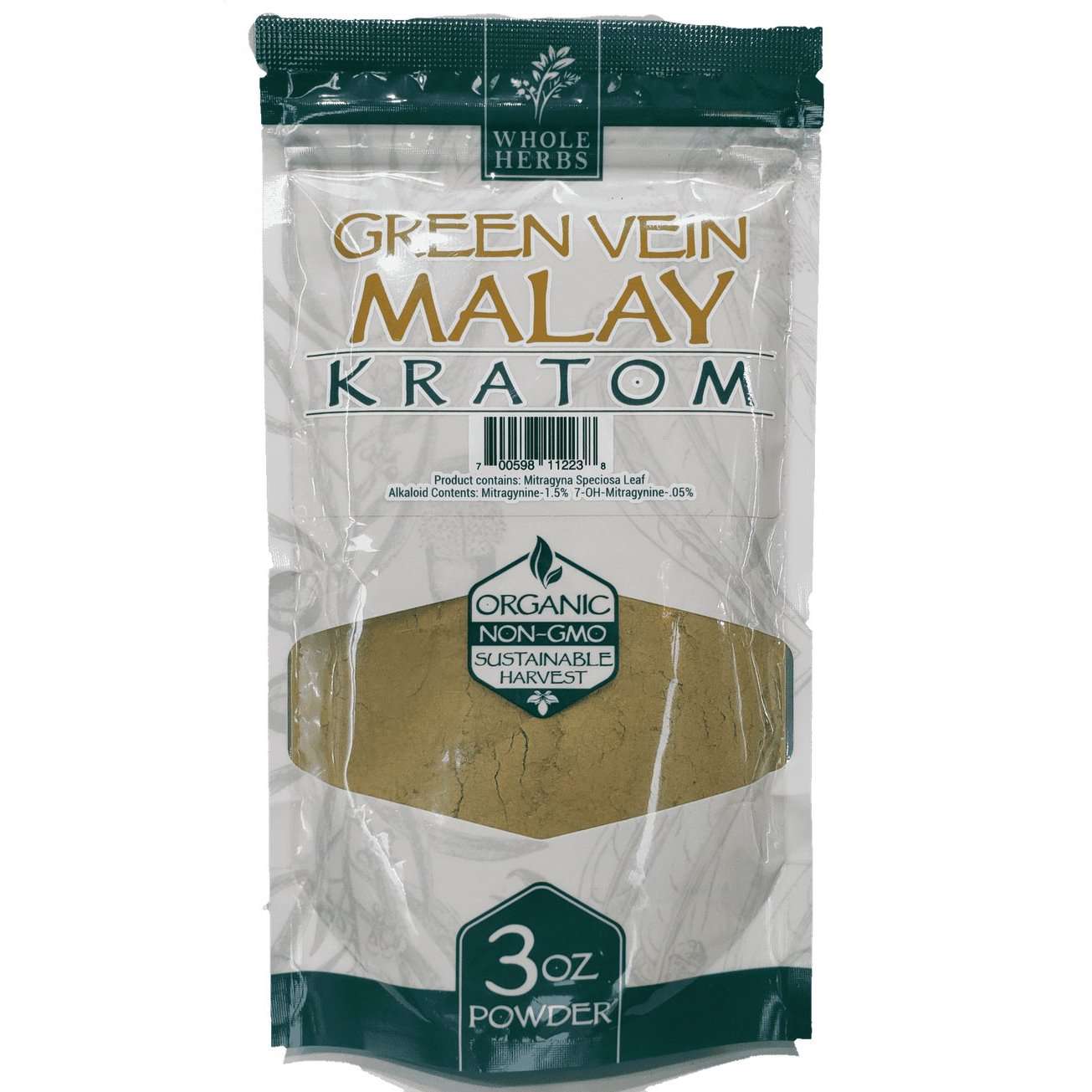 Whole Herbs 3oz Kratom Powder