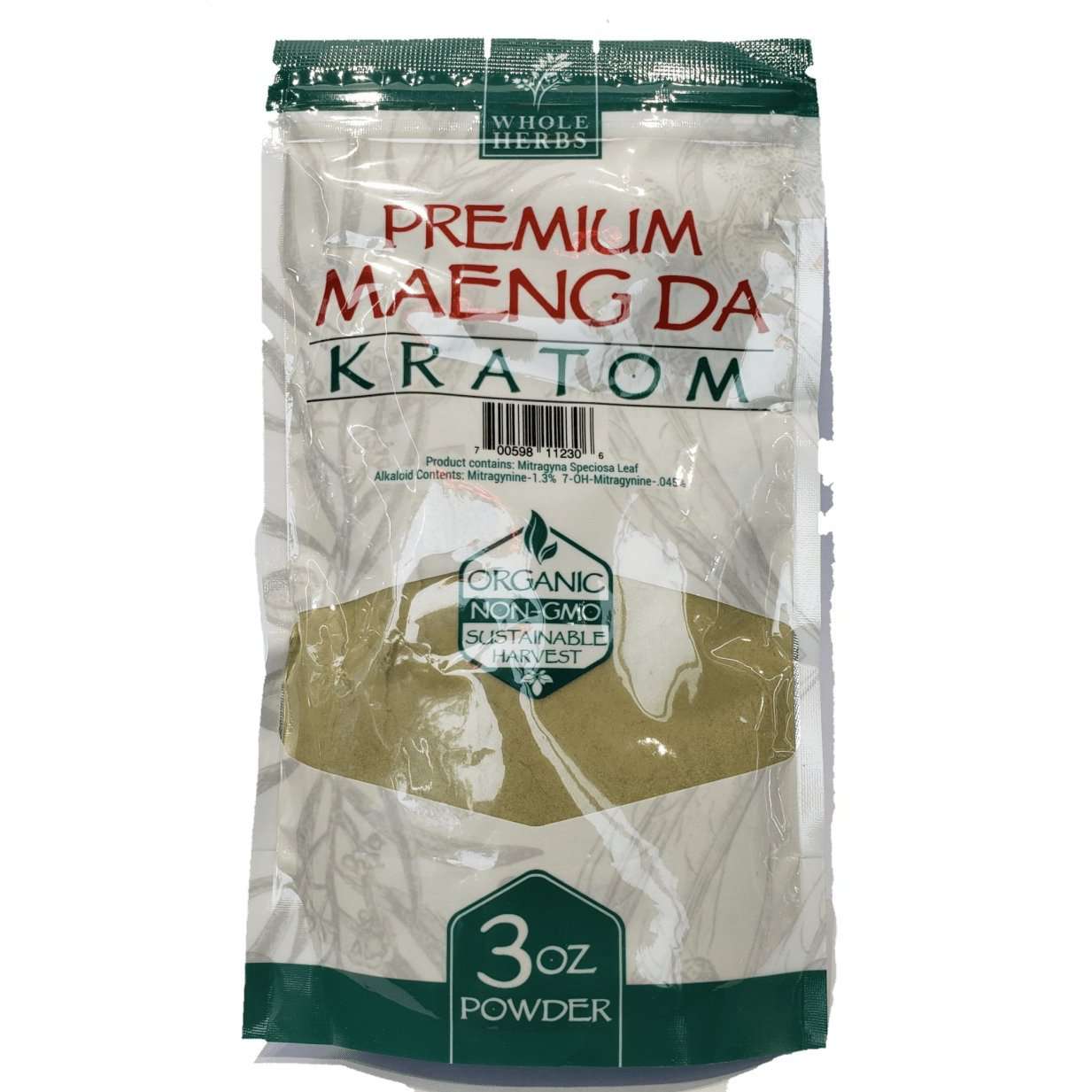 Whole Herbs 3oz Kratom Powder