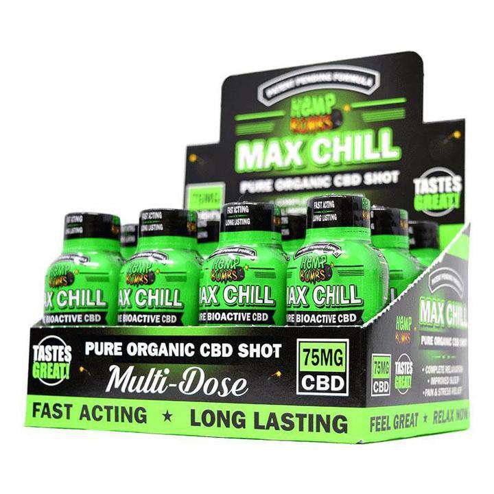 Hemp Bombs CBD Max Chill Shot 75mg 12/Box