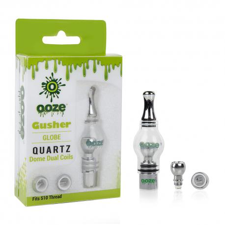 OOZE GUSHER GLOBE QUARTZ 2 COILS 510 THREAD