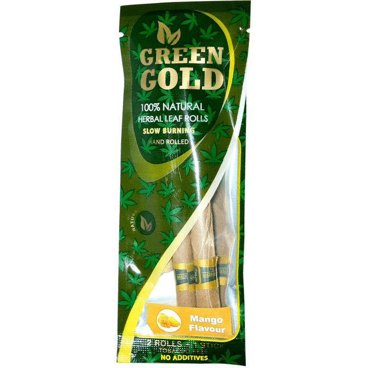 Green Gold Leaf Cones