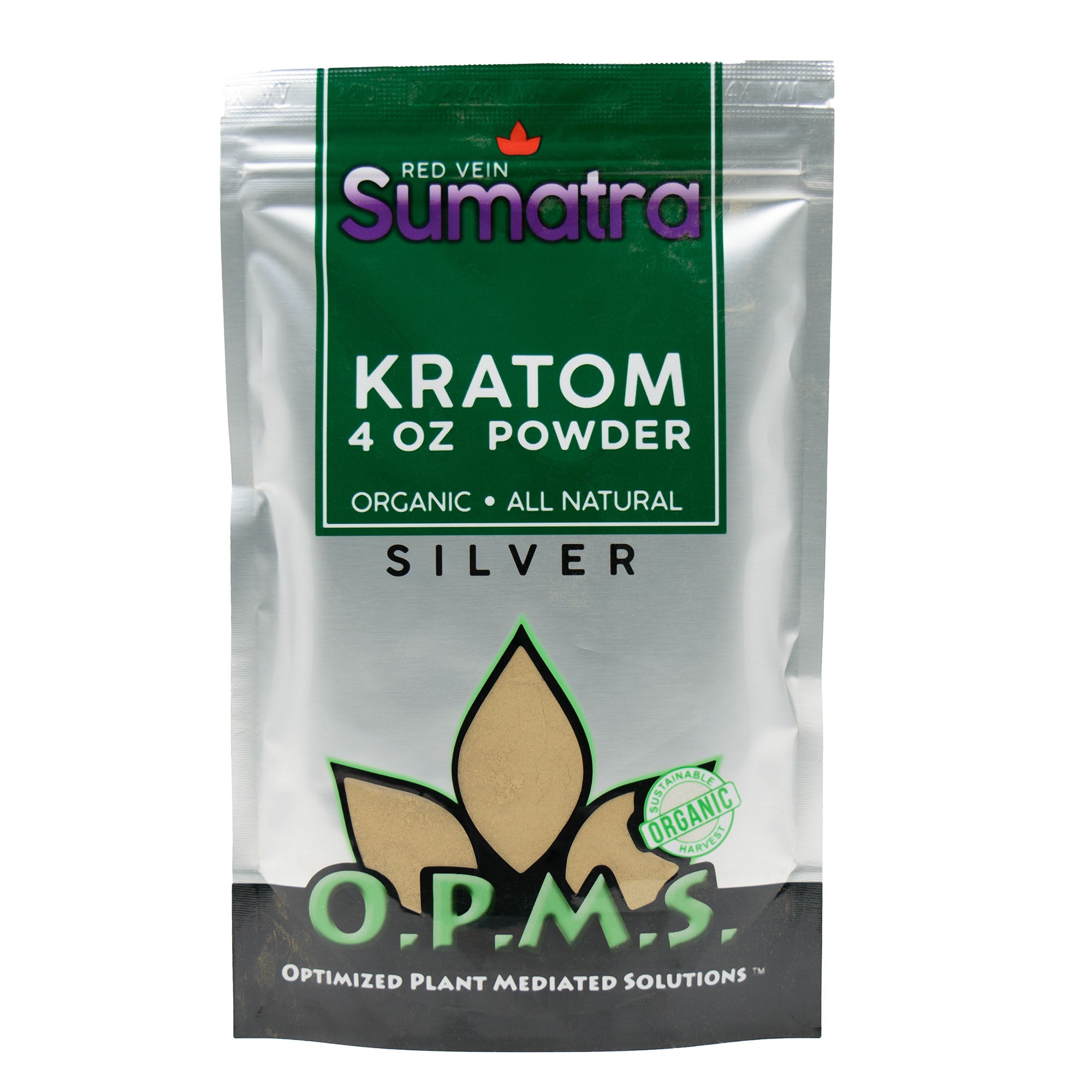 OPMS SILVER KRATOM POWDER 4oz