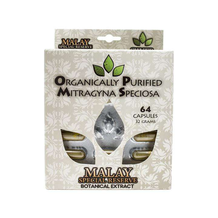 O.P.M.S. Silver Malay Special Reserve Kratom Capsules