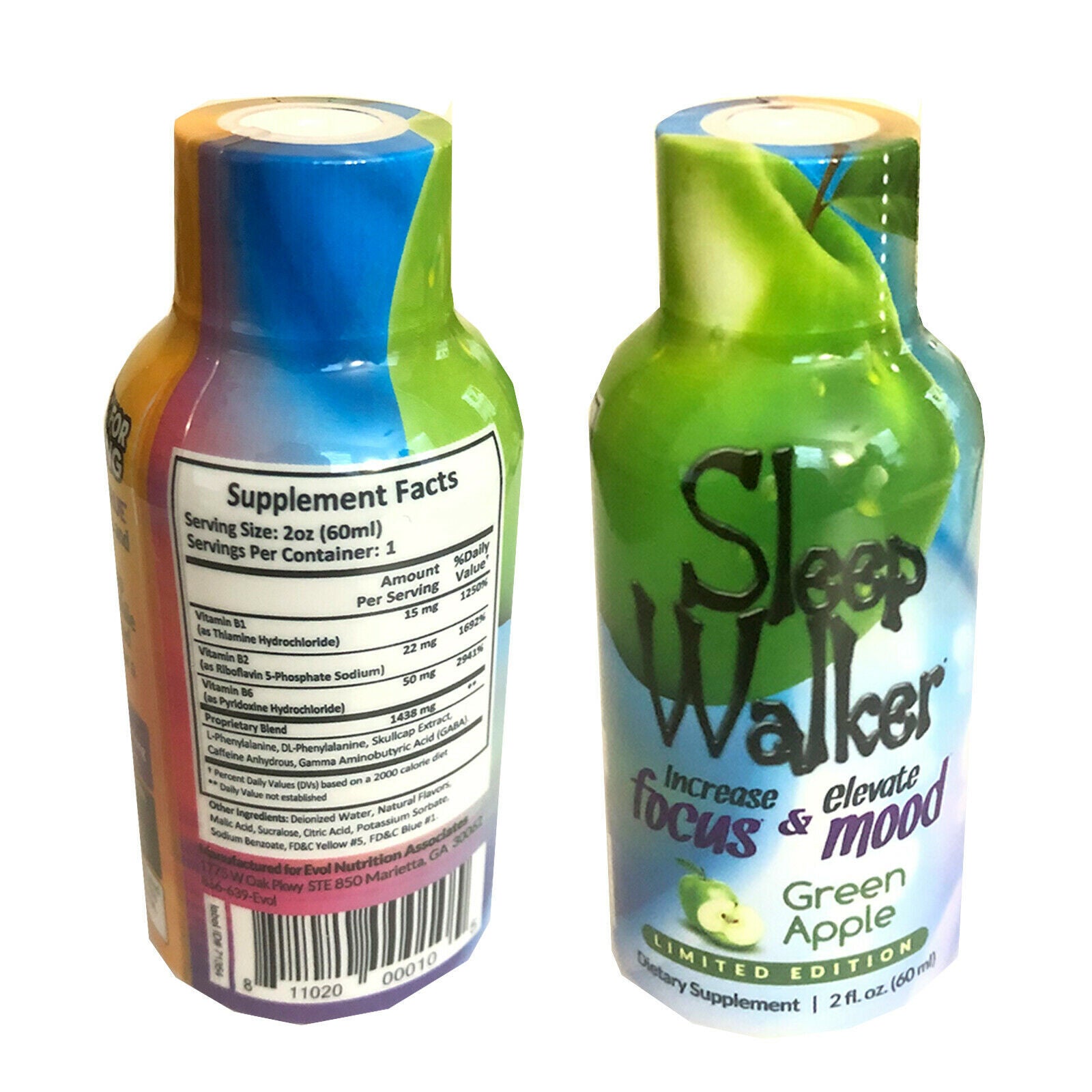 SLEEP WALKER SHOT GREEN APPLE  2OZ 12/BOX